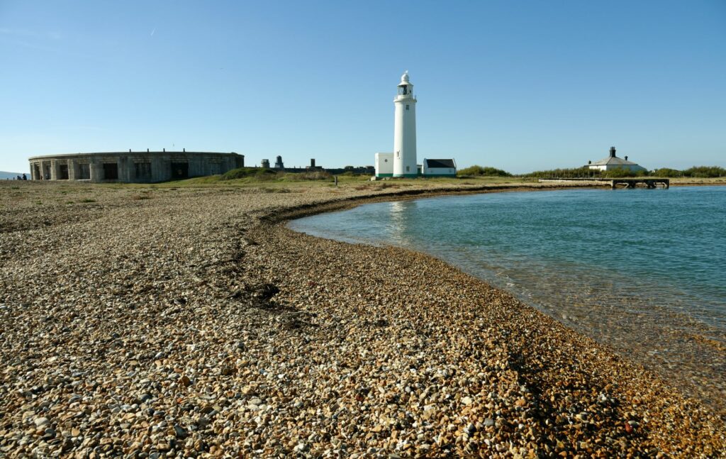 Green Spaces in Lymington, Lighthouse near Hurst Castle